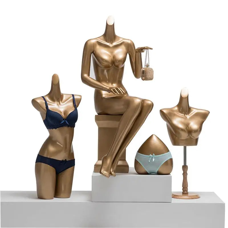 Props Women's Underwear Model Dummy Showcase Swimsuits Gathered Bra Half-body Mannequin