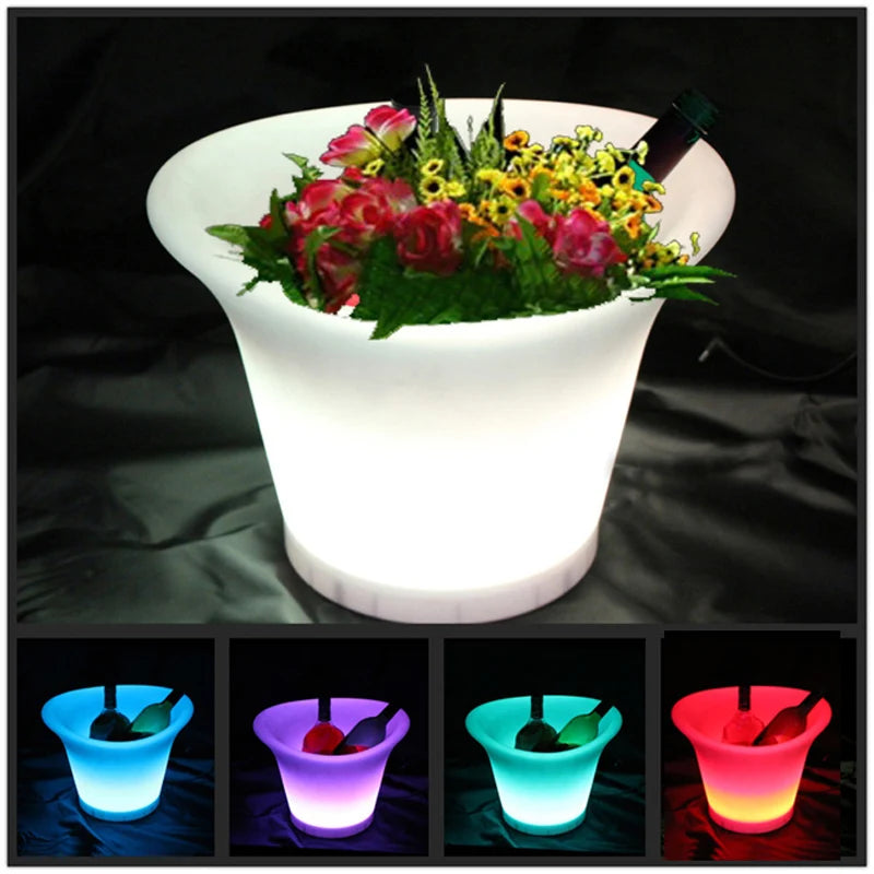 SK-LF08A L29*W25*H25cm Ice buckets Flower Planter Pots for beer/led lighted ice bucket / lighting bar free shipping 10pcs/lot