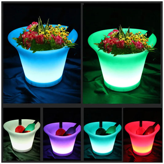 SK-LF08A L29*W25*H25cm Ice buckets Flower Planter Pots for beer/led lighted ice bucket / lighting bar free shipping 10pcs/lot