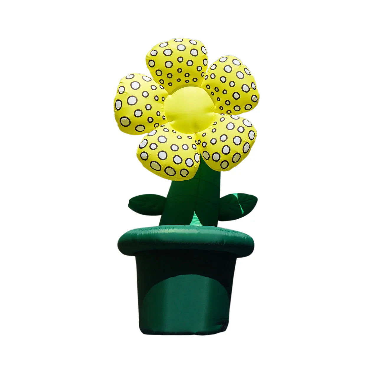 Simulated Inflatable Potted Plant Flower 3.5m High Colorful Strange Blooming Sun Flower For Theater Stage Decoration