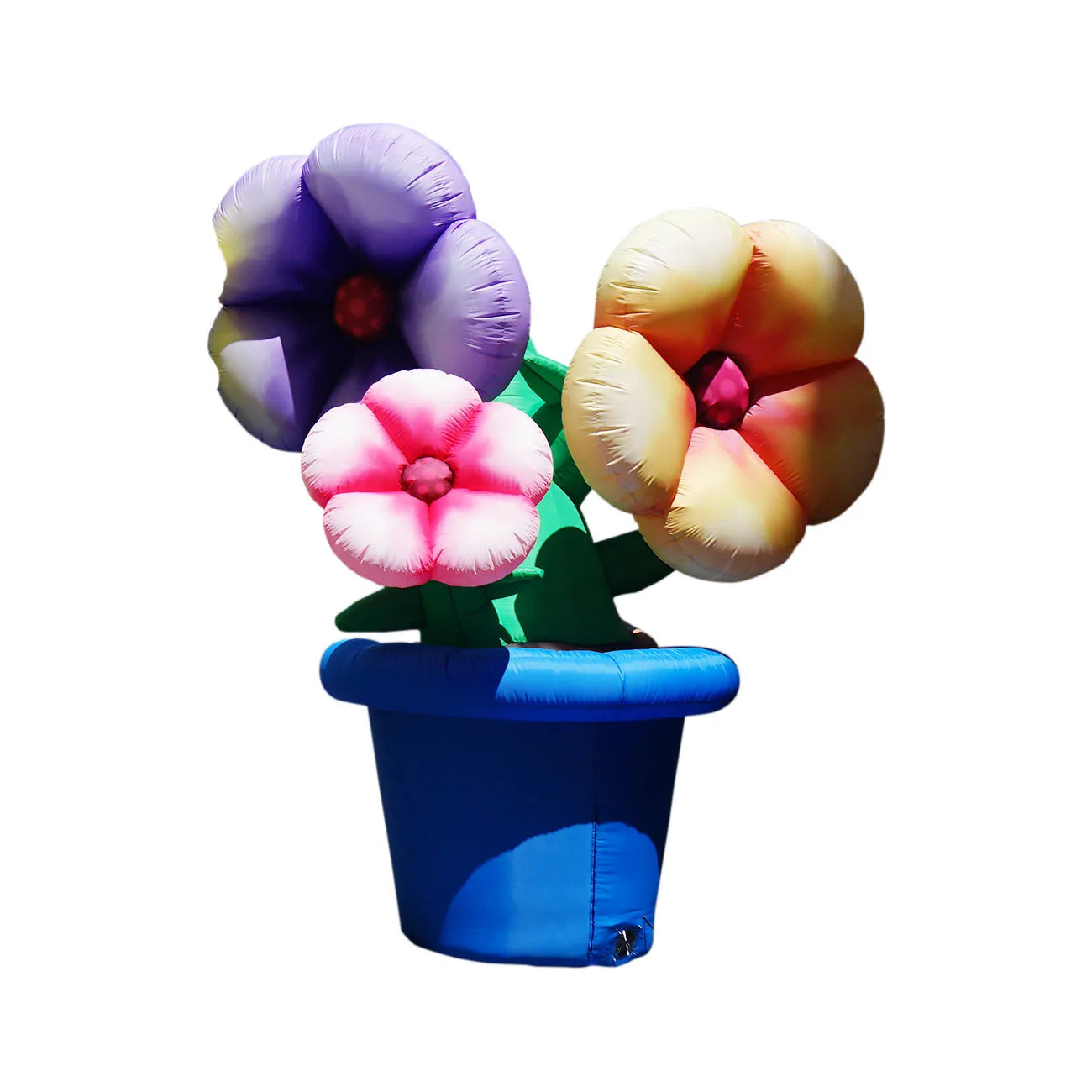 Simulated Inflatable Potted Plant Flower 3.5m High Colorful Strange Blooming Sun Flower For Theater Stage Decoration