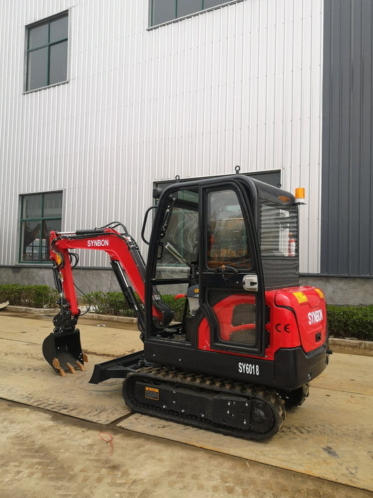 SYNBON 1.8Ton Mini Digger  Crawler Excavator With Enclosed Cabin SY601.8