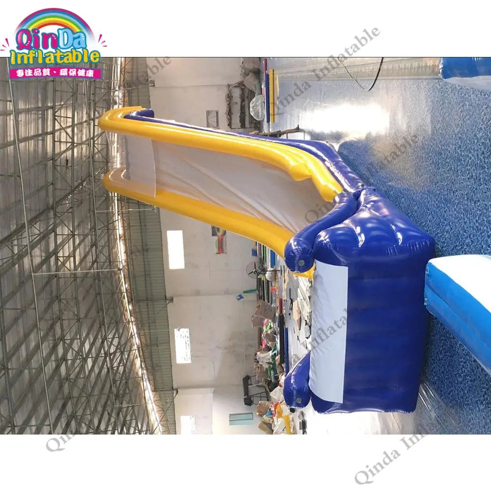 Inflatable Water Yacht Slide,4.4m Height Inflatable Boat Dock Slide For Yacht