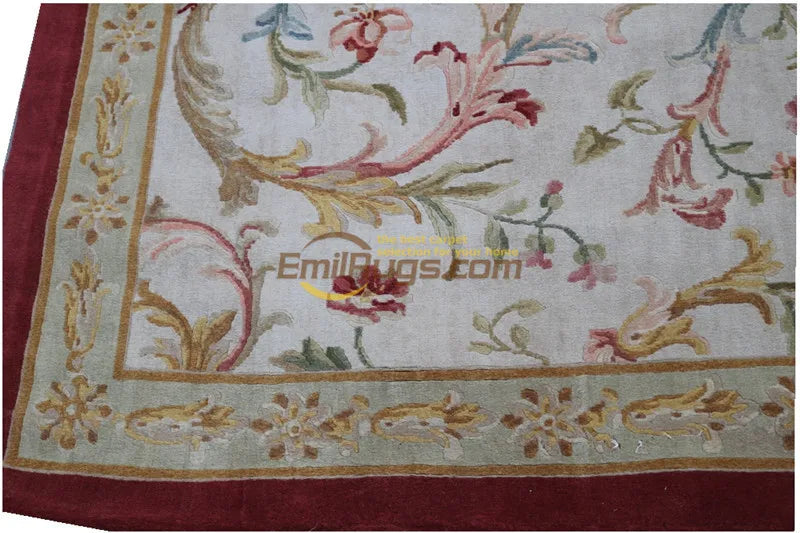 One Of A Kind Savonnerie Carpet Unique European Savonnerie Thick And Plush Rug Hand Knotted Carpet Livingroom Luxury