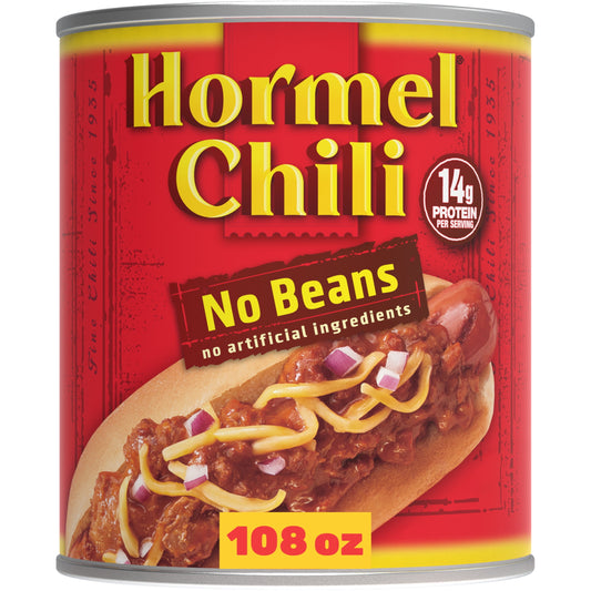 Chili, No Beans, No Artificial Ingredients, Steel Can 108 Oz