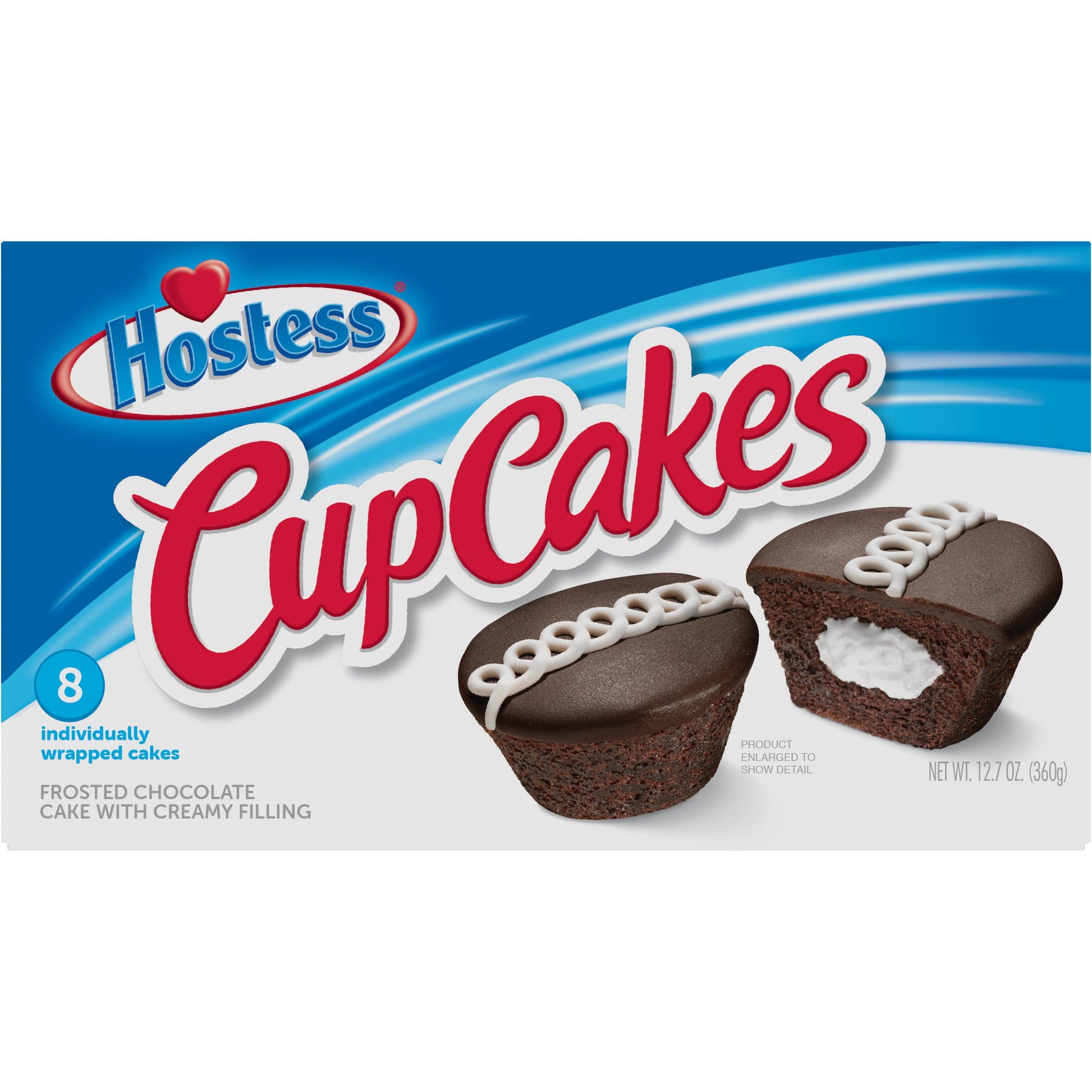 Chocolate Cup Cakes, Creamy, 8 Count, 12.7 Oz