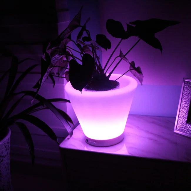 SK-LF13A (D27*H23.5cm) Luminous flower pot led flower pot small led light outdoor lights Furniture free shipping 20pcs