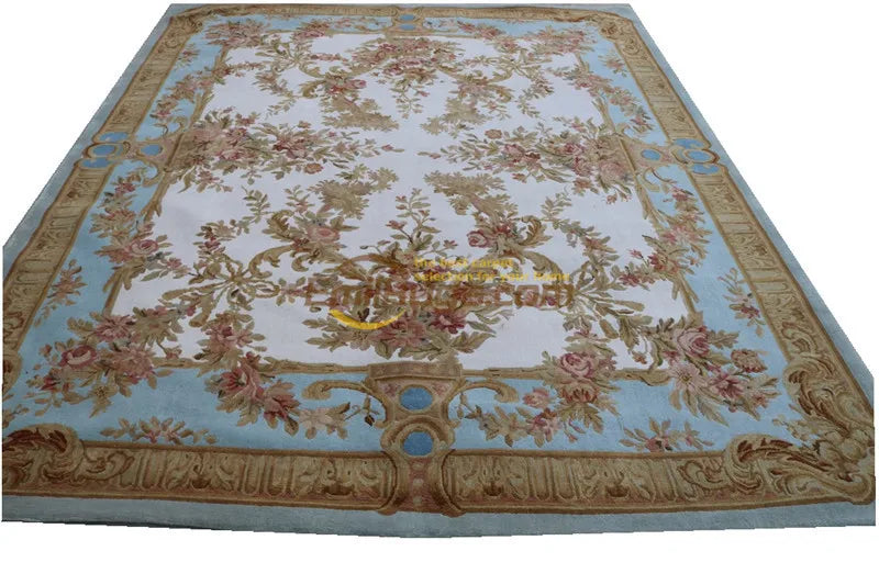 One Of A Kind Savonnerie Carpet Unique European Savonnerie Thick And Plush Rug French Savonnerie Hand Knotted Wool Rug Carpet