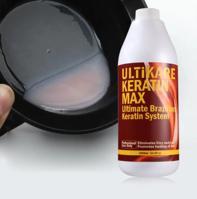 Ultikare 12% Brazilian Keratin Chocolate Hair Treatment Set Purifying Shampoo & Daily Shampoo And Conditioner For Hair Salon