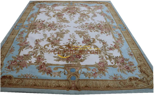 One Of A Kind Savonnerie Carpet Unique Plush Wool French Savonnerie Hand Made Rug Carpet Handmade Home Decore