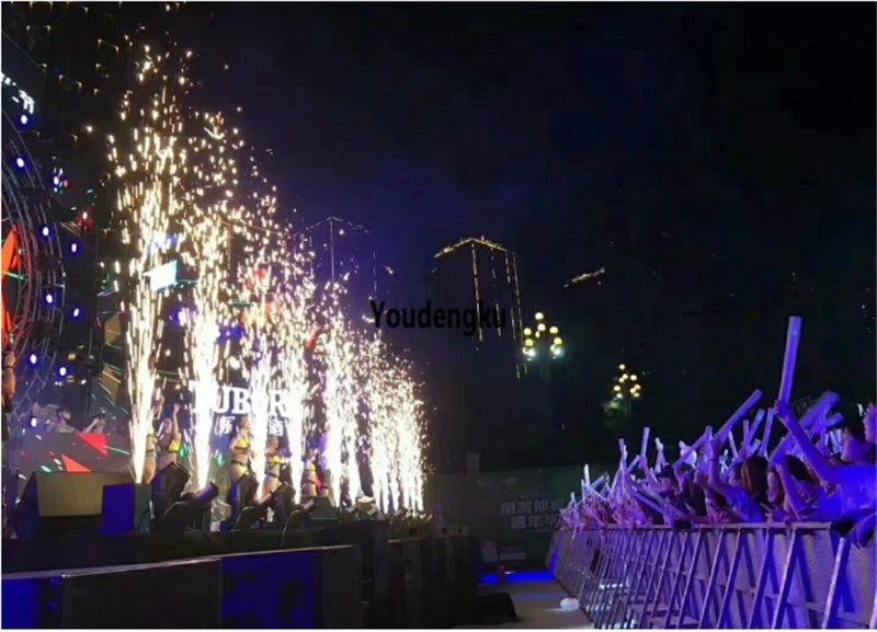 4 pieces with case 1-5m Indoor Wedding Fountain DMX Display Spark waterfall 750w Cold Fireworks machine