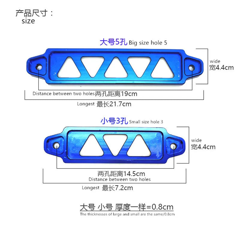 SPSLD Aluminum Alloy Car Battery Fasten Bracket Holder Universal Battery Tie Down Brace Fits for Honda Civic EK EG 2002-2005