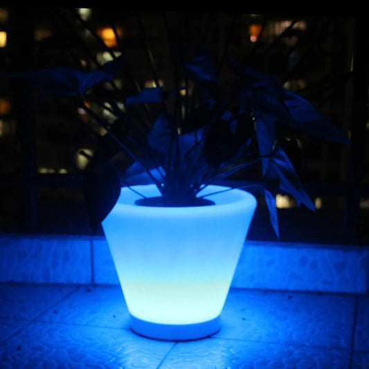 SK-LF13A (D27*H23.5cm) Luminous flower pot led flower pot small led light outdoor lights Furniture free shipping 20pcs