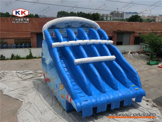 Metal Frame Swimming Pool Equipment Inflatable Five Tunnel Slides