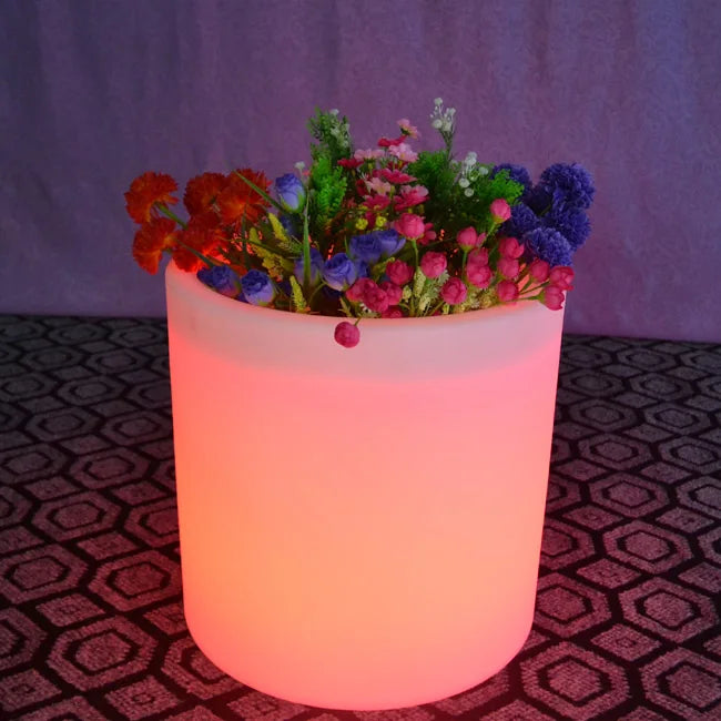 LED Light Flowerpot Colors Changeable Luminous flash flower pot indoor Outdoor illuminated Light plantpot Free Shipping 4pcs/Lot