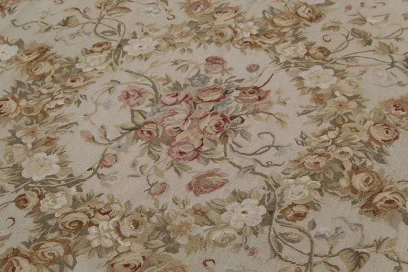 Free shipping 12'x18' Aubusson rugs French Aubusson Carpet handwoven big carpet area rugs