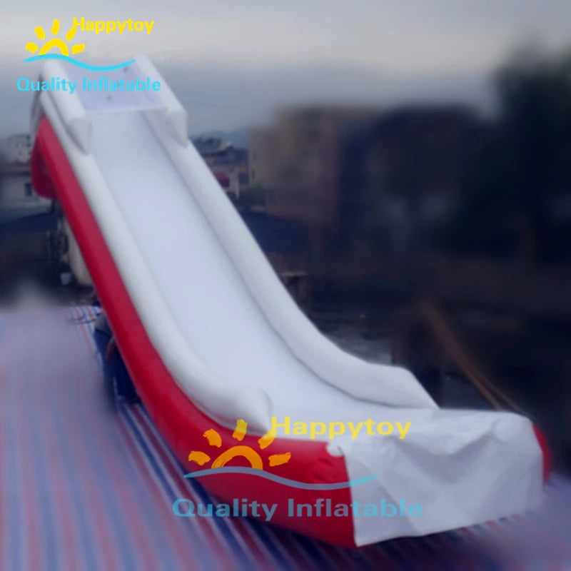 Floating Inflatable Yacht Water Slide For Sale / Inflatable Yacht Slide
