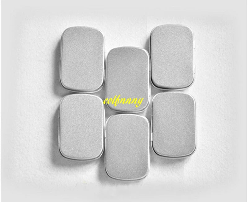 1500pcs/lot 58mm x 45mm x 15mm Metal Tin box Empty Mini Rectangle Tea candy USB storage box case Containers