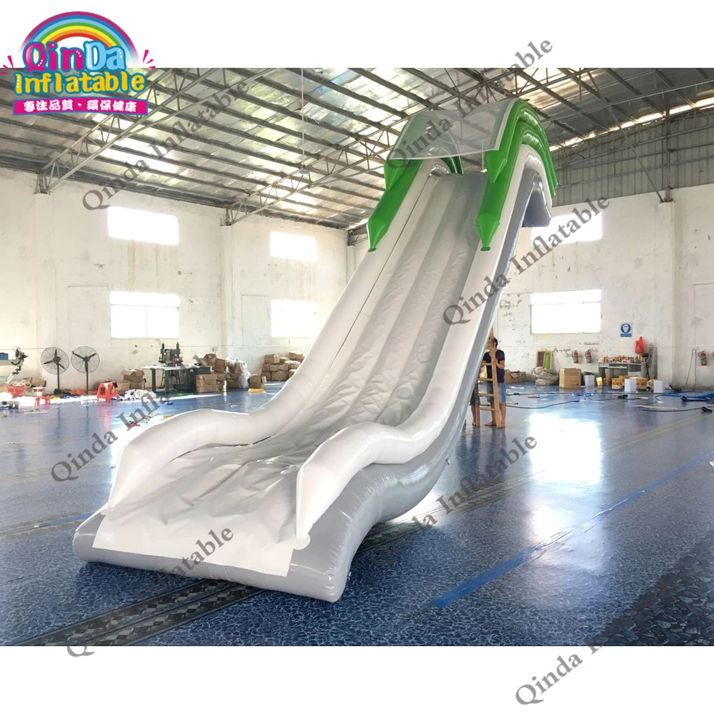 Inflatable Dock Slides 4m Height 2m Width Floating Inflatable Yacht Slide