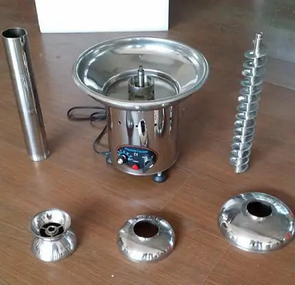 Stainless steel magnetic field impeller thermostat commercial four-layer chocolate fountain waterfall machine