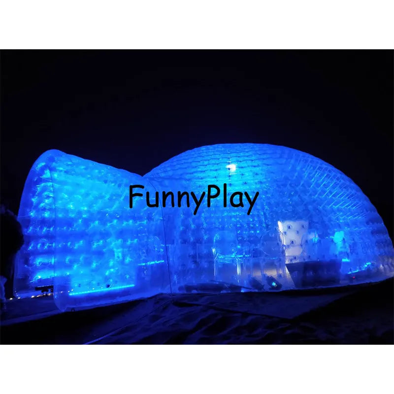 giant party bubble house,double layer transparent bubble family wedding party bubble room for camping ,inflatable pvc dome tent