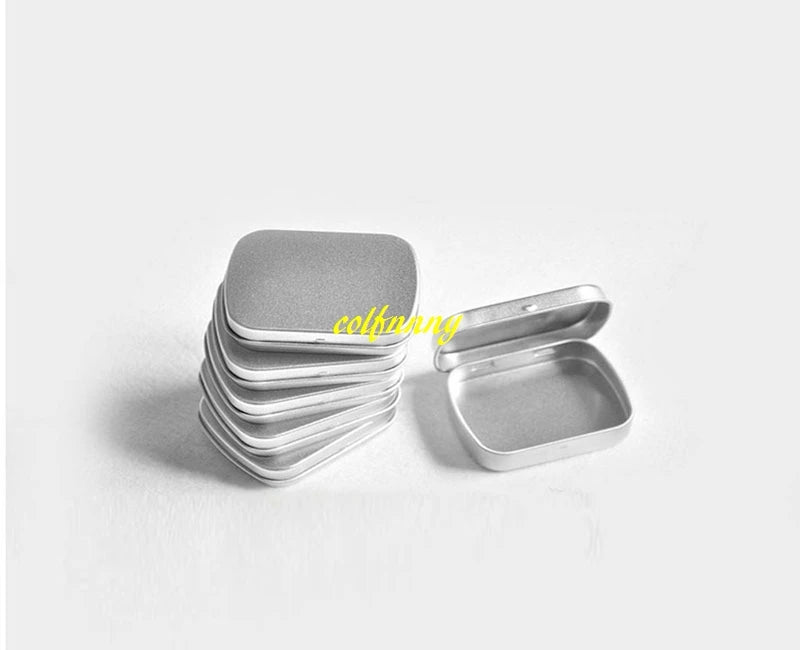 1500pcs/lot 58mm x 45mm x 15mm Metal Tin box Empty Mini Rectangle Tea candy USB storage box case Containers