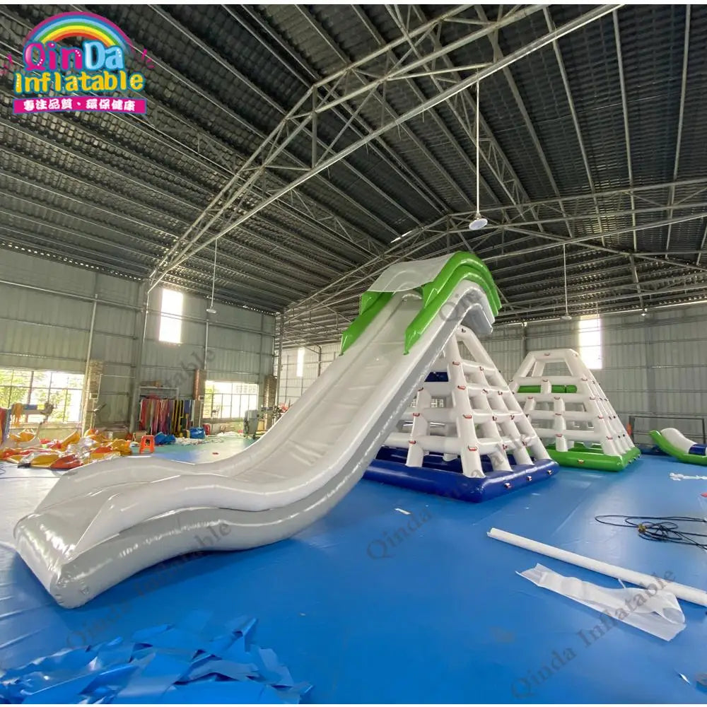 Quality Inflatable Yacht Slide 4m Inflatable Dock Slide For Yacht Boat