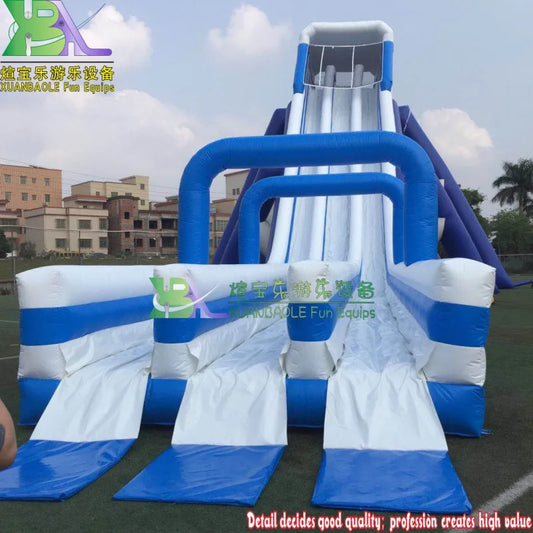 Worlds Largest Fun Inflatable Hippo Water Slide Slip N Trippo Slide Pool For Amusement Park