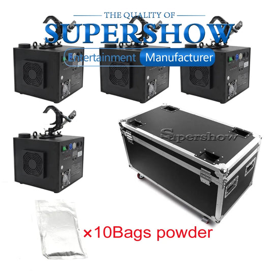 Stage Firework 4Pcs/Lot Case 10Bags Titanium Powder Waterfall Spray Cold Machine Flame Fountain DMX512 Control Sparkler Machine