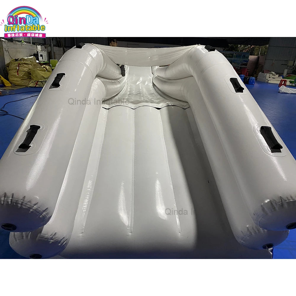 Inflatable Dock Floating Water Slide PVC Inflatable Yacht Slide For Boat