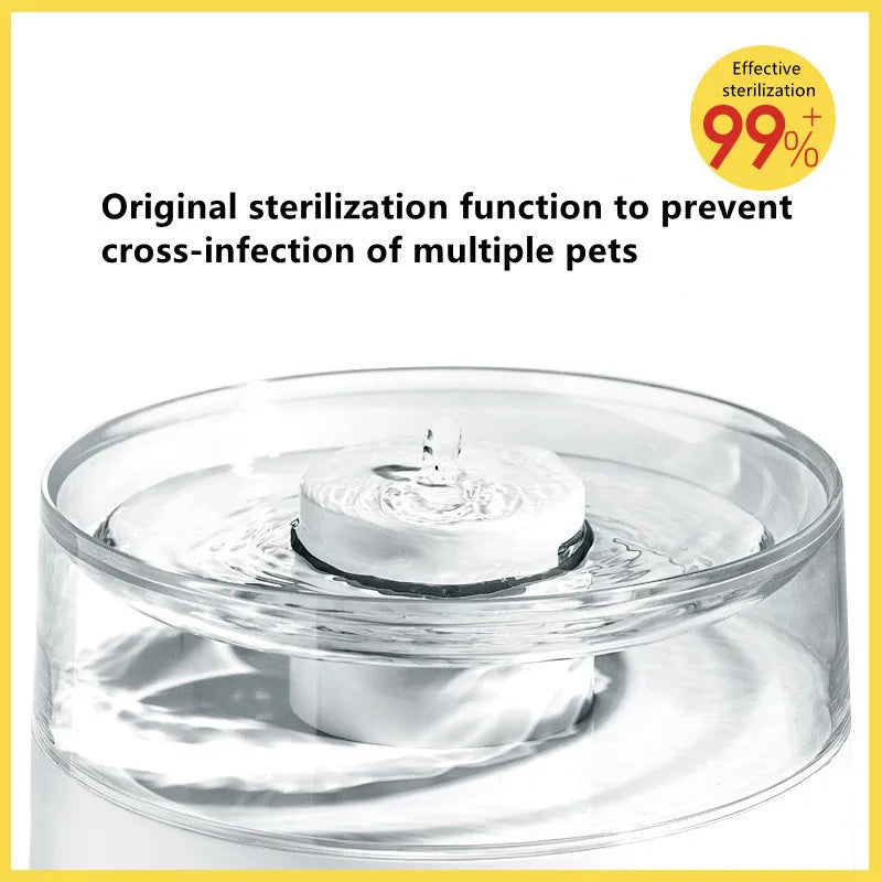 WiFi ,Automatic Cat Water Fountain,Dog Drinking Bowl,UVC Sterilizing,Indoor Pet Water Dispenser,Quiet Water Pump