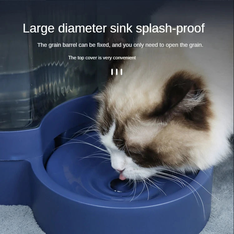 Automatic Drinking Feeder Cat Drinking Fountain Drink Water Unplugged Feed Water Pet Supplies Automatic Dog Feeder Dog Bowl