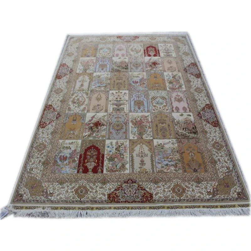 turkish handmade rug persian silk rugs carpet rug European - style living room carpet luxury - grade European - style carpet