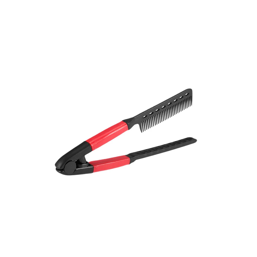 2 PCS Beauty Hair Comb Hair  Straightening Comb Brush V Shape Folding Salon Hairdress Styling Tool Dress Up