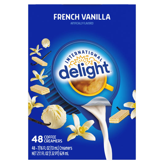 French Vanilla Coffee Creamer Singles, 48 Count