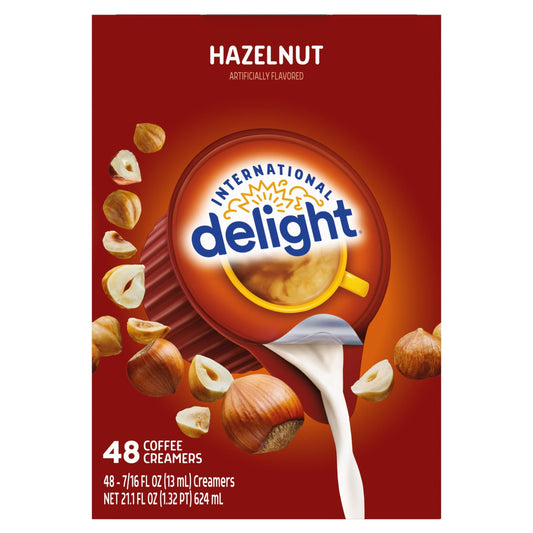 Hazelnut Coffee Creamer Singles, 48 Count