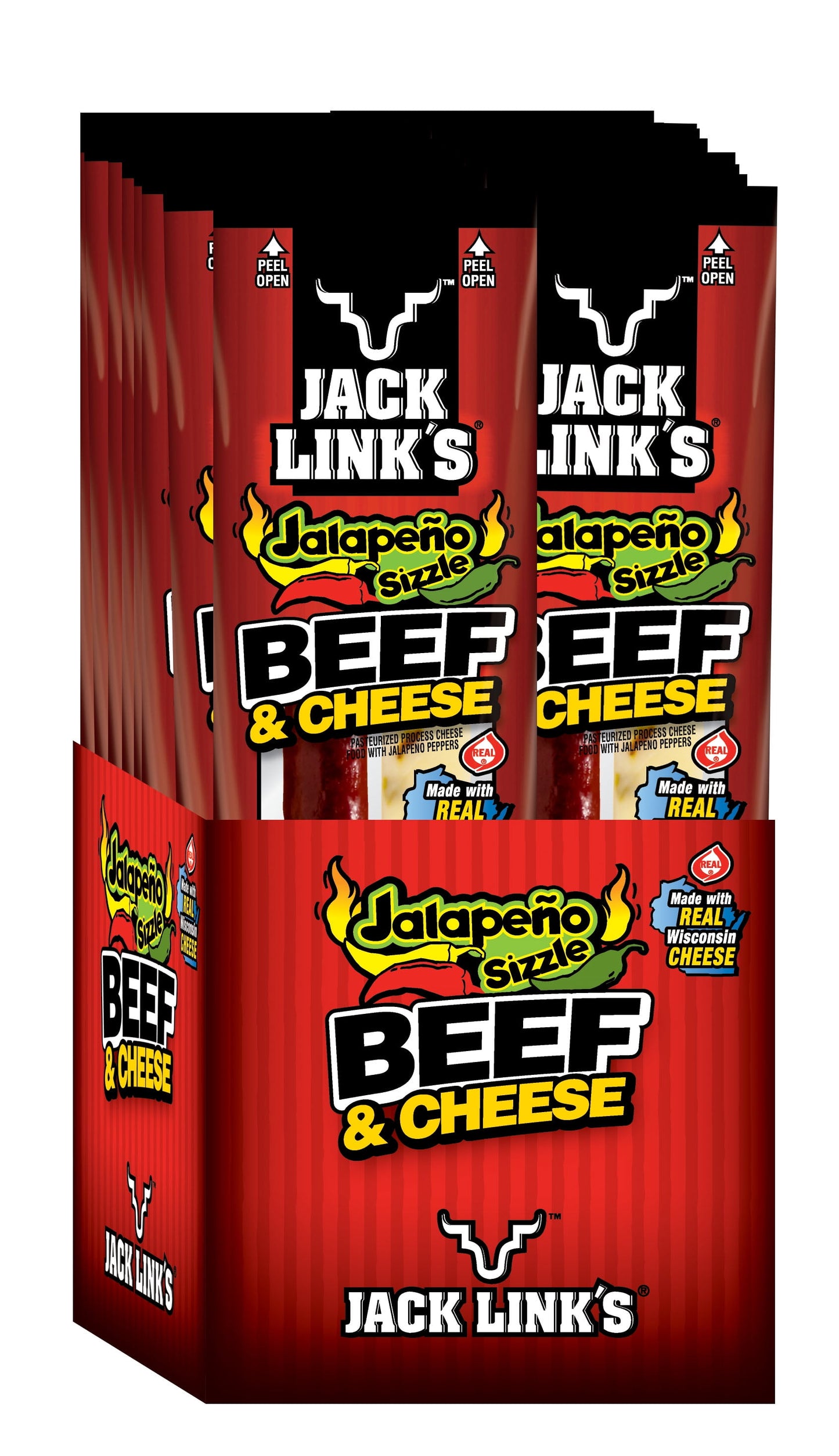 Beef and Jalapeno Cheese Sticks, Combo Pack, 1.2Oz