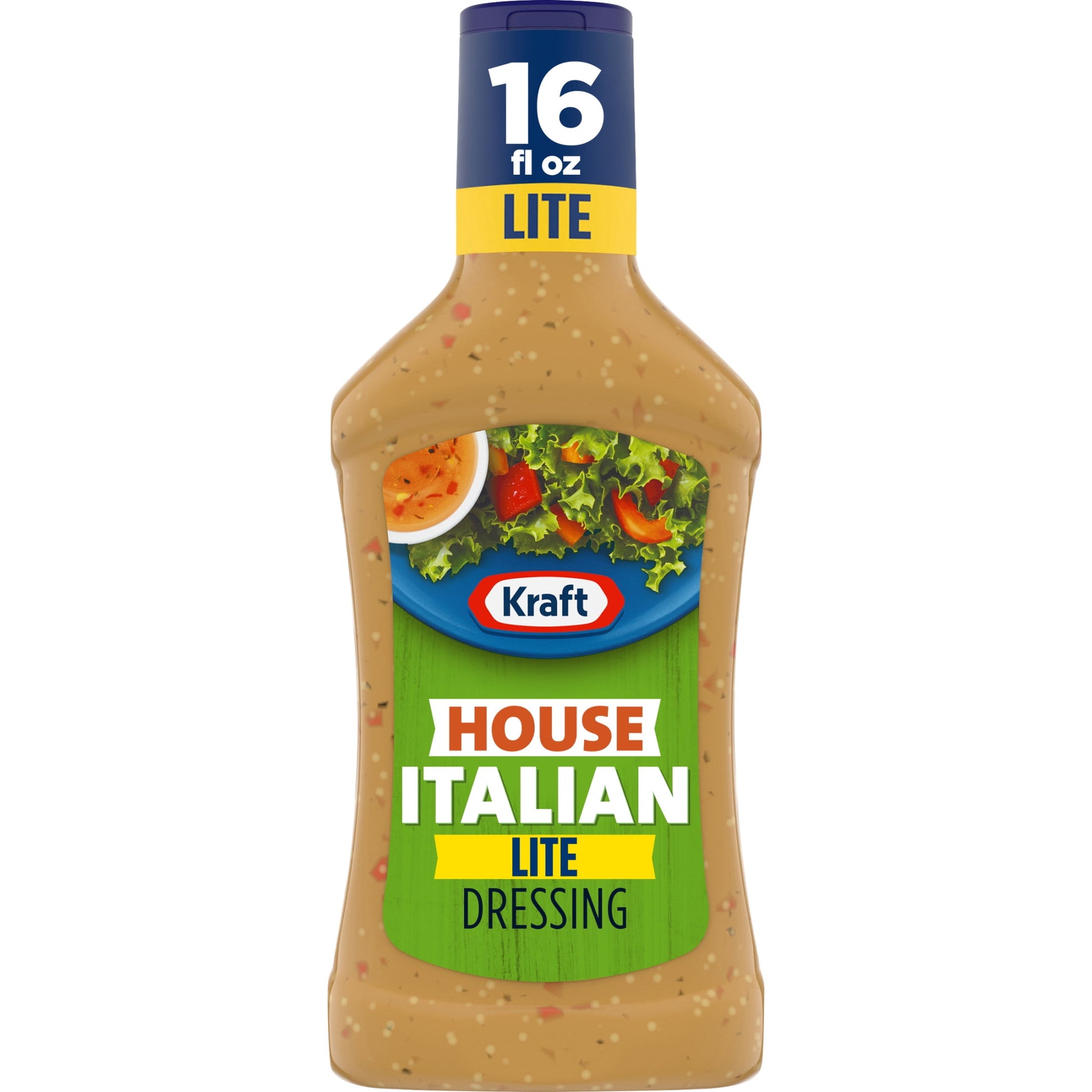 House Italian Lite Salad Dressing, 16 Fl Oz Bottle