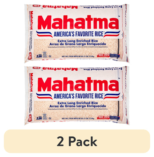 (2 Pack)  Enriched White Rice, Extra Long Grain Rice, 5 Lb Bag
