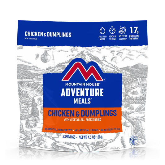 Chicken & Dumplings, Freeze-Dried Camping & Backpacking Food, 2-Serving
