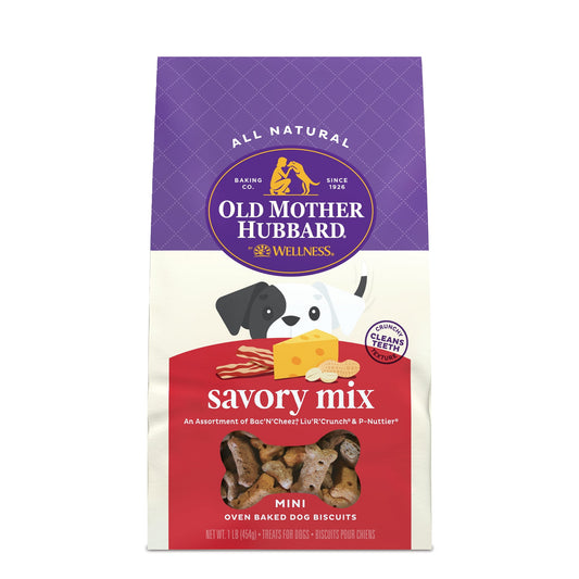 Old Mother Hubbard By Wellness Classic Savory Mix Baked Biscuit Treats