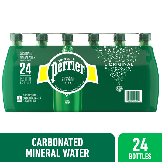 Sparkling Water, 405.6 Fl Oz, 24 Pack Plastic Bottles