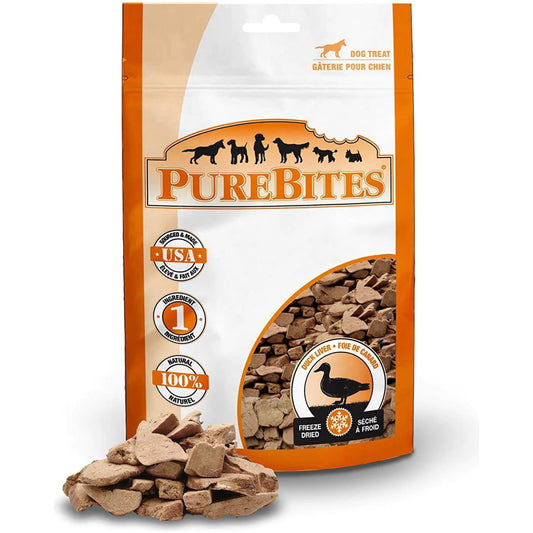 PureBites Duck Liver Freeze Dried Dog Treats 2.6 oz.