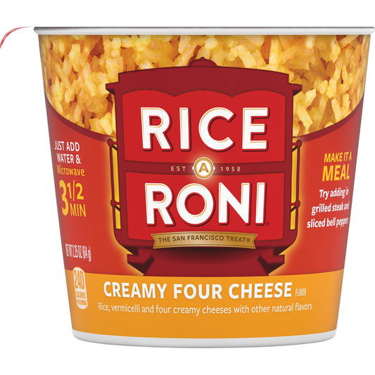 (4 Pack) , Creamy Four Cheese Rice and Vermicelli Mix, 2.25 Oz Cup