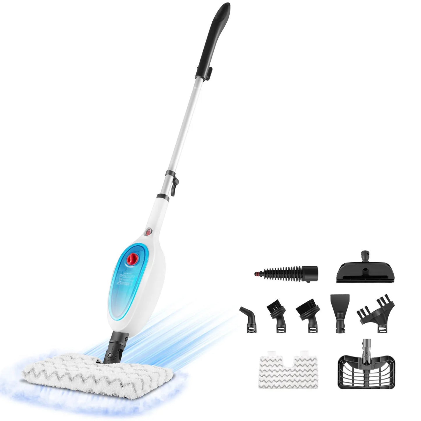 10 in 1 Multi-Purpose Powerful Steam Mop Detachable Floor Steamer for Hardwood/Tile/Laminate All Floors Cleaning Whole Home Use