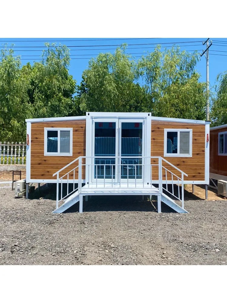 YG Quacent 40Ft Luxury Tiny Wooden Prefab House Contain Living Two Storey Container Prefabricated Home Buildings Cabins Apartm