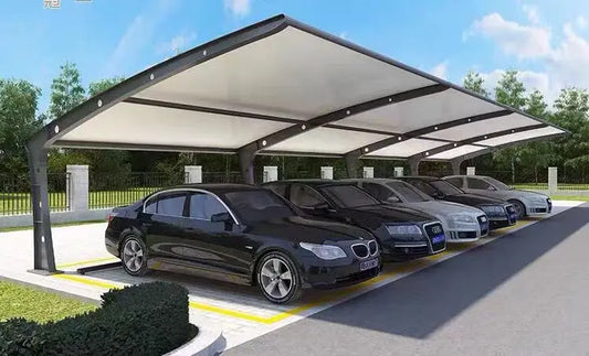 New structure car electric car awning outdoor parking awning, aluminum alloy metal parking shed