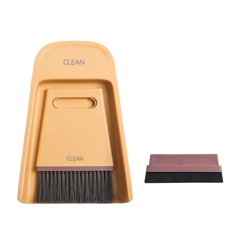 Mini Desktop Wet And Dry Cleaning Brush Coffee Bar Small Broom Dustpan Home Kitchen Multi-function Hand Broom Business Gifts