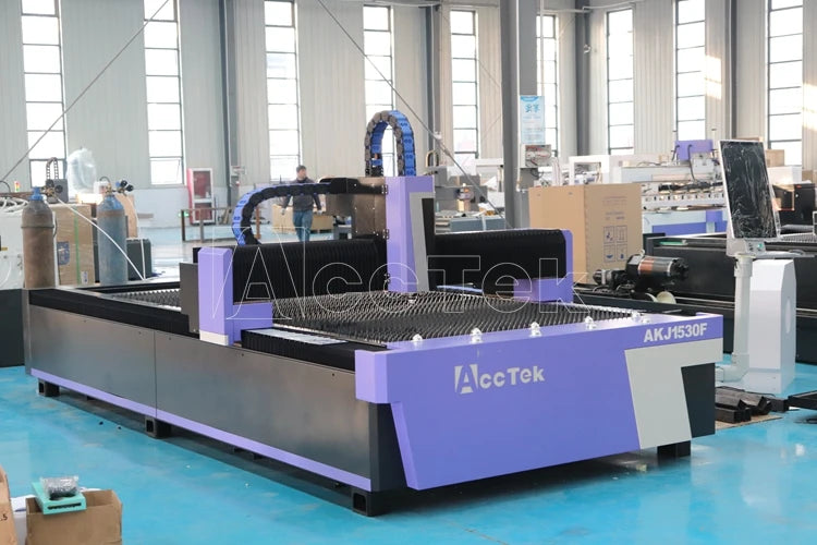 Promotion Price ! 2024 New Year Fiber Laser Metal Steel Cutting Machine CNC Laser Cutter AKJ1530F