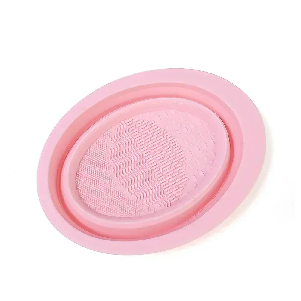 Newest Makeup Brush Cleaning Tools Silicone Folding Wash Bowl Make Up Washing Brushes Gel Cleaner Bowl Scrubbe Beauty Supplies